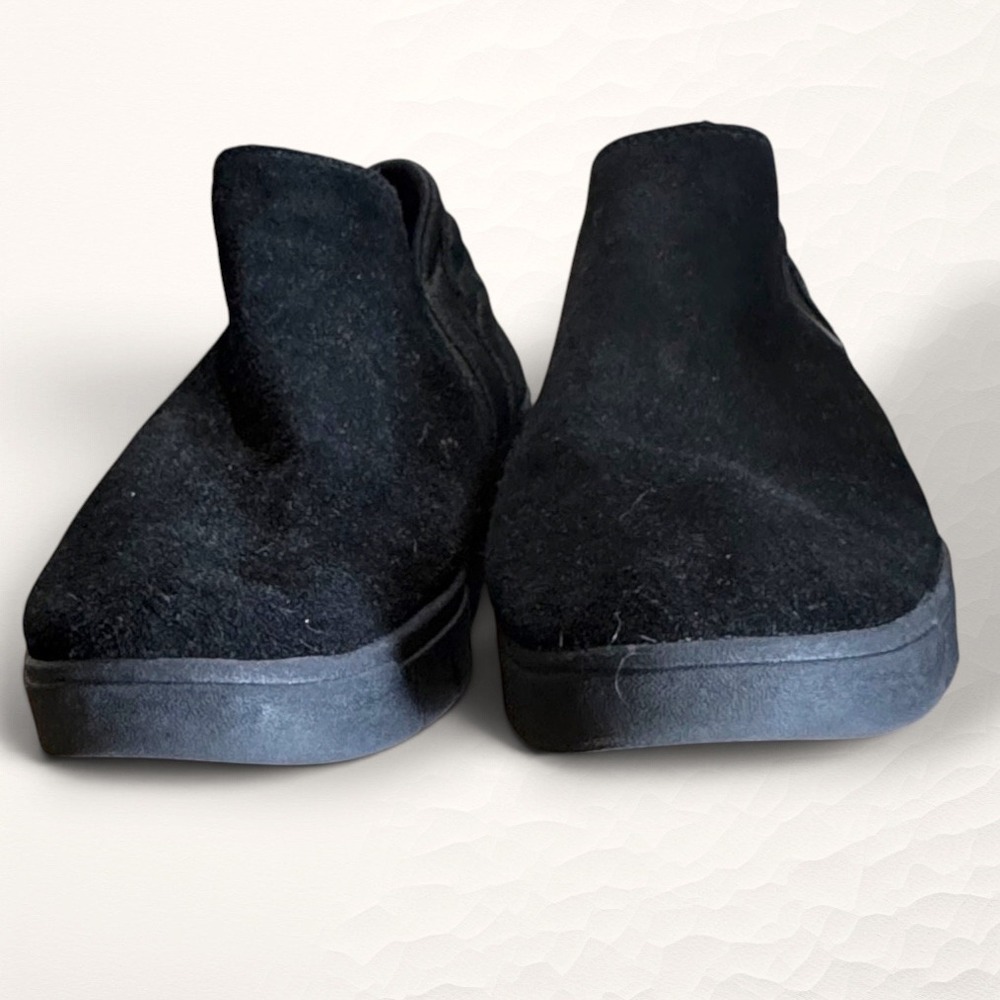 Ryka Hensley Zip Ankle Boots Womens 10 Black Minimalist Casual Walking Shoes
